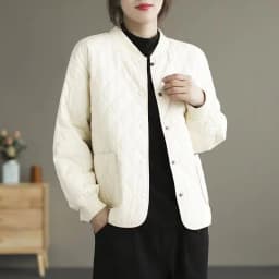 Autumn Winter Cotton Coat Women Quilted Jacket Trends Fashion Lightweight Jackets Long Sleeve Single Breasted Jacket Black New