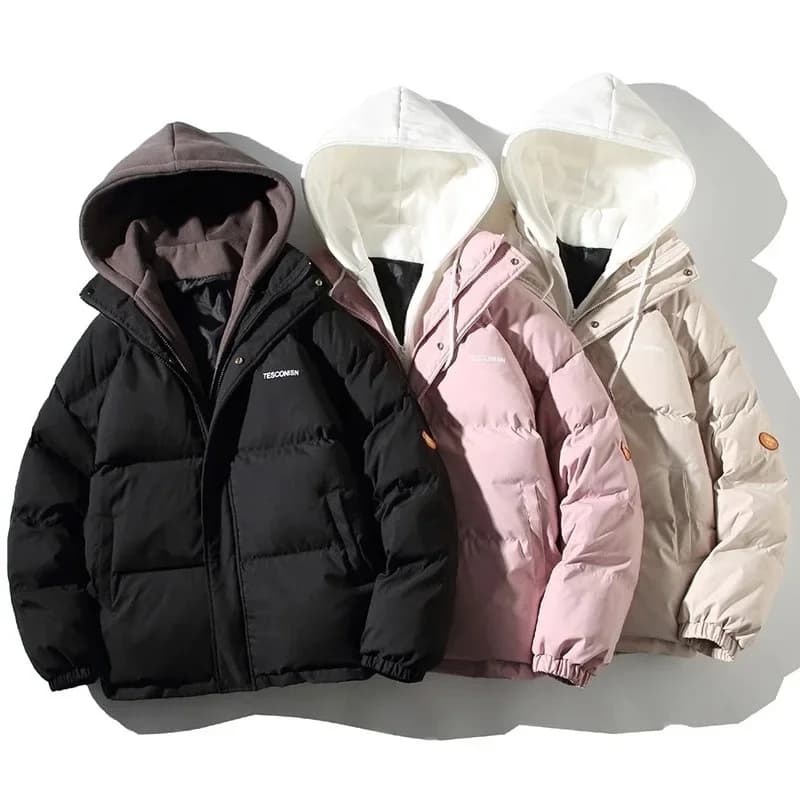 Women's Winter Oversize Jacket 2025 Down Cotton Padded Coat Female Loose Casual Overcoat Female Fashion Hooded Short Parkas