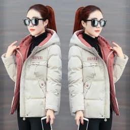 2025 Winter Warm Thicken Down Cotton Jacket Korean Loose Women'S Hooded Cotton Coat Women Parkas Bread Coat New Women Jacket