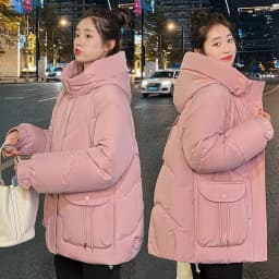 Women Winter Jacket 2025 New Warm Thicken Cotton Coat Korean Loose Cotton Padded Jacket Female Hooded Winter Outwear Casual Coat