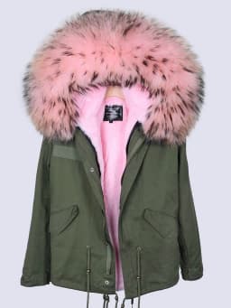 MAOMAOKONG 2026 Real Fur Coat New Fashion Fox Fur Collar Winter Women's Clothing Removable Lining Thickened Jacket Short Parka