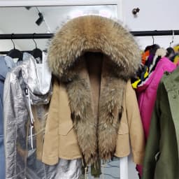MAOMAOKONG 2026 Real Fur Coat New Fashion Fox Fur Collar Winter Women's Clothing Removable Lining Thickened Jacket Short Parka