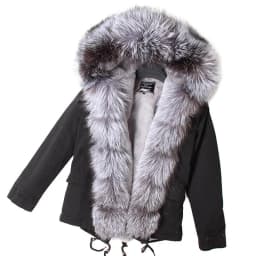 MAOMAOKONG 2026 Real Fur Coat New Fashion Fox Fur Collar Winter Women's Clothing Removable Lining Thickened Jacket Short Parka