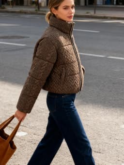 2025 Chic Puffy Padded Coat Women Casual Thicken Stand Collar Down Cotton Coats Female Winter Classic Versatile Street Outerwear
