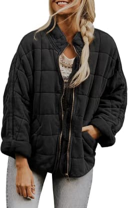 Autumn Winter New Cotton Jacket Coat Women Casual All-match Solid Color Zipper Long Sleeve Coat Fashion Trendy Streetwear Female