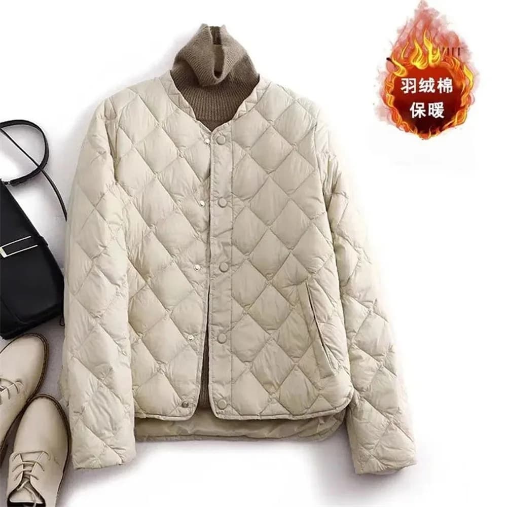 Parka Cotton Jacket Female Jacket 2025 Autumn Winter New Middle-Aged Elderly Women's Down Cotton Coat inner Lining Cotton Jacket