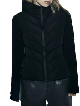 2026 Autumn Winter Women's Elegant Patchwork Hooded Cotton Padded Jackets Lady Vintage Quilted Zipper Slim Sports Parka Coats