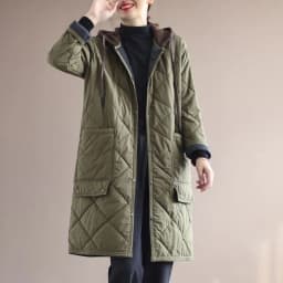 New Autumn Winter Lingge Cotton Jacket Women Hooded Loose Thick Warm Parkas Female Long Sleeve Casual Cotton Padded Outwear Lady