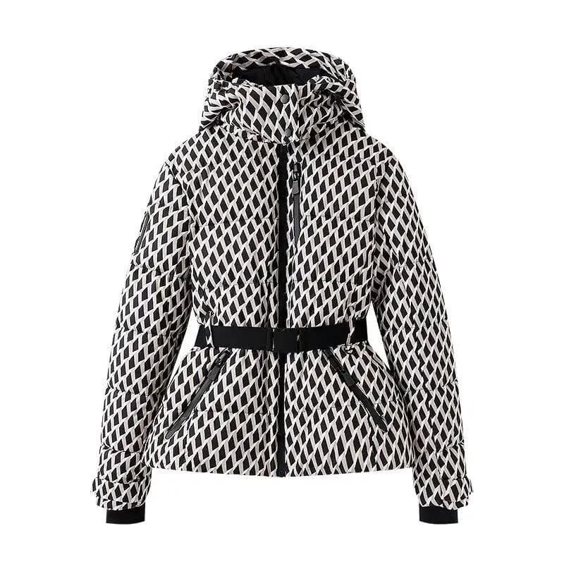 Fashion Simple and Versatile Waist Hooded Cotton Jacket Winter New Women's Cotton Padded Parka Women Stylish
