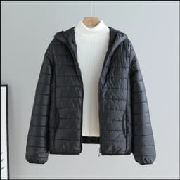 Lightweight Cotton-Padded Jacket For Women 2025 New Winter Cotton Coat Thin Loose Short Women Hooded Parkas Coat Women Outwear