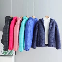 Lightweight Cotton-Padded Jacket For Women 2025 New Winter Cotton Coat Thin Loose Short Women Hooded Parkas Coat Women Outwear