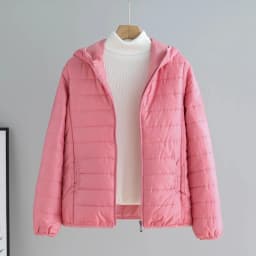 Lightweight Cotton-Padded Jacket For Women 2025 New Winter Cotton Coat Thin Loose Short Women Hooded Parkas Coat Women Outwear