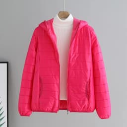 Lightweight Cotton-Padded Jacket For Women 2025 New Winter Cotton Coat Thin Loose Short Women Hooded Parkas Coat Women Outwear