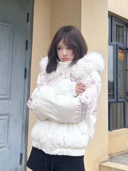 Women's Winter Tops Jacket Cotton Coat Striped Hooded Thickened Warm Vintage Simple Comfortable Leisure Fashion Niche Versatile