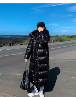 2025 New Women Shiny Cotton Jacket Women'S Long Cotton Coat Korean Loose Large Size Parkas Coat Fashion Hooded Thicken Jacket