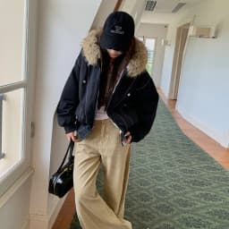 Autumn Winte Cotton Padded Short Parkas Women Thick Warm Fur Collar Hooded Vintage Jacket Outerwear Female Oversize Casual Coat