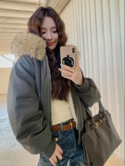 Autumn Winte Cotton Padded Short Parkas Women Thick Warm Fur Collar Hooded Vintage Jacket Outerwear Female Oversize Casual Coat