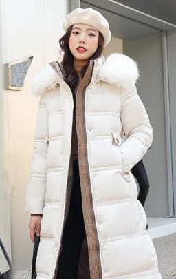 Women Long Coats Parkas Hooded Fur Collar Jackets Thick Warm Y2k Streetwear Elegant Jacket Work Coat High Waist Autumn Winter