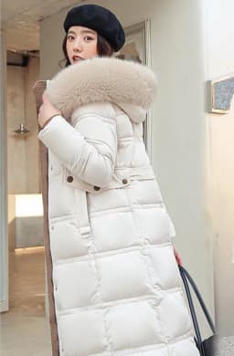 Women Long Coats Parkas Hooded Fur Collar Jackets Thick Warm Y2k Streetwear Elegant Jacket Work Coat High Waist Autumn Winter