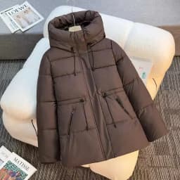 2025 New Hooded Parkas Women's Winter Cotton-padded Jackets Mid-length Overcoat Fashion Thicken Warm Casual Parkas Streetwear