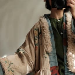 Johnature Women Vintage Winter Print Floral Parkas Patchwork Color Coats 2025 New Long Sleeve Warm Chinese Style Cotton Parkas