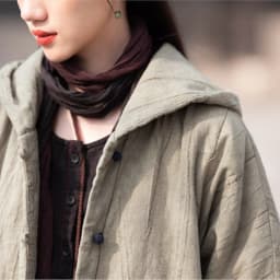 Johnature Women Vintage Cotton Ramie Hooded Parkas Button Long Sleeve Warm Coats 2025 Winter New Chinese Style Women Parkas