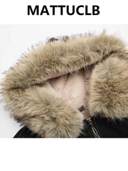 Winter Women's Lambs Wool Hoodie Jacket American Retro Faux Fur Outwear Coat Y2k Korean Fashion 2000s High Street Thick Warm