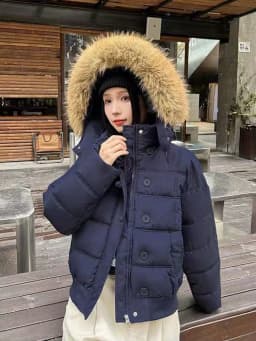Winter Warm Faux Fur Hooded Parkas for Women Y2K Korean Thick Fluffy Coats Fashion Streetwear Single Breasted Puffer Jacket