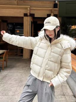 Winter Warm Faux Fur Hooded Parkas for Women Y2K Korean Thick Fluffy Coats Fashion Streetwear Single Breasted Puffer Jacket