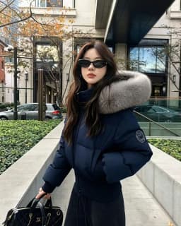 Winter Warm Faux Fur Hooded Parkas for Women Y2K Korean Thick Fluffy Coats Fashion Streetwear Single Breasted Puffer Jacket