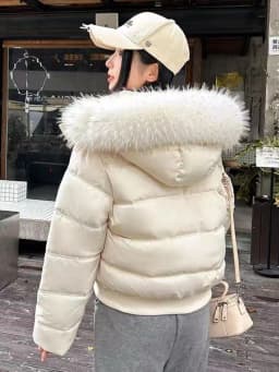 Winter Warm Faux Fur Hooded Parkas for Women Y2K Korean Thick Fluffy Coats Fashion Streetwear Single Breasted Puffer Jacket