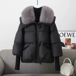 2026New Winter Jacket Women Parka Fashion Thick Warm Down Cotton Coat Parkas Female Casual Ladies Big Fur collar Cotton Outwear