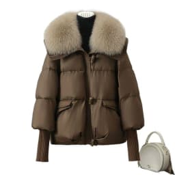 2026New Winter Jacket Women Parka Fashion Thick Warm Down Cotton Coat Parkas Female Casual Ladies Big Fur collar Cotton Outwear