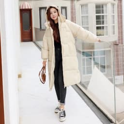 Parkas Women Long Coats Hooded Zipper Jackets Full Sleeve Thick Warm Y2k Streetwear Elegant Jacket Work Coat Autumn Winter 2026