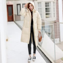 Parkas Women Long Coats Hooded Zipper Jackets Full Sleeve Thick Warm Y2k Streetwear Elegant Jacket Work Coat Autumn Winter 2026