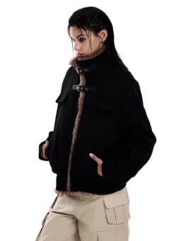 Vintage Suede Parkas Women Y2K American Loose Streetwear Fur Collar Coats Bf Harajuku Single Breasted Warm Outwear New