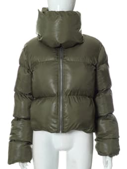 DEAT Fashion Women Cotton-padded Coat Snap On Scarf Collar Thick Long Sleeves Zipper wadded Jackets Autumn 2025 New Tide 7AB435