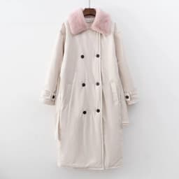 2025 Women Winter Stylish Thick Warm Fur collar Long Parka Runway Designer long Coat Female Overcoat