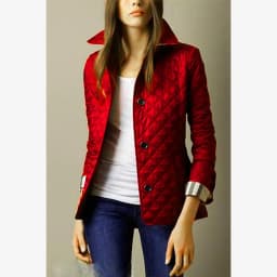 Slimming Warm Cotton Jacket 2024 Lapel Single Breasted Cotton Coat Long Sleeve Suit Collar Regular Length Autumn Fashion