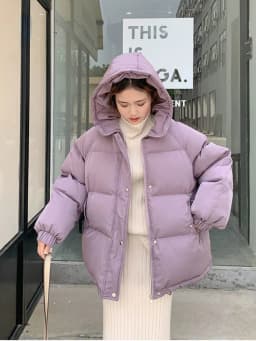 New 2025 Women Short Jacket Winter Thick Hooded Cotton Padded Coats Female Korean Loose Puffer Parkas Ladies Oversize Outwear