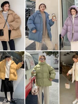 New 2025 Women Short Jacket Winter Thick Hooded Cotton Padded Coats Female Korean Loose Puffer Parkas Ladies Oversize Outwear