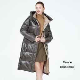 ICEbear 2023 Winter Fashionable Jacket Women's Hooded Warm Parkas Puffer Jackets Hight Quality Female Quilted Coat GWD20155D