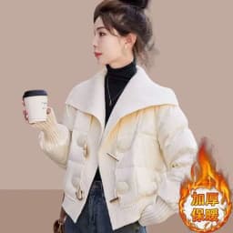 2026 Autumn Winter New Women's Cotton Jackets With Cotton Coat Female Short Loose Cotton Jacket Plush And Thick Insulation Coat