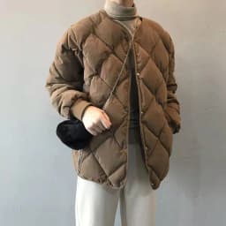 Korean Style Short Padded Cotton Jacket Women's Loose Diamond Grid down Cotton Coat Thick Outerwear Spring Autumn Winter