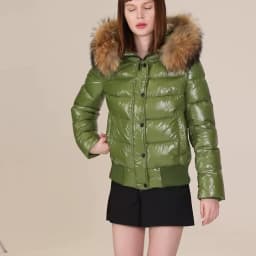 Astrid Large Natural Raccoon Fox Fur Hooded 2023 Winter warm Thick Coat Women Short Down Jacket Puffer fashion Female Parkas