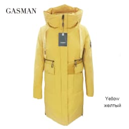 GASMAN 2023 Fashion brand new women's coat Women's winter jacket down parka warm outwear Female black patchwork thick jacket 020