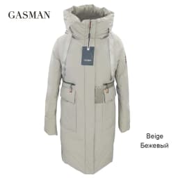 GASMAN 2023 Fashion brand new women's coat Women's winter jacket down parka warm outwear Female black patchwork thick jacket 020