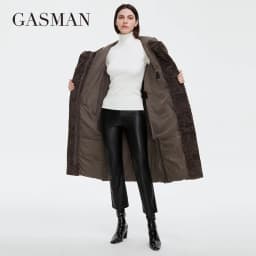 GASMAN 2022 Women's winter jacket Long fashion slim women Coat Keep warm pocket outwear Retro elegant Classic lady parka 81716