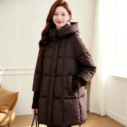 2026 Fashion Down Cotton-padded Jacket Women's Winter Long Parkas Thicken Warm Tops Hooded Coats Female Oversize Loose Outerwear