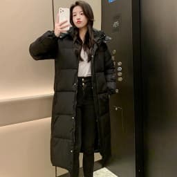 2026 New Women Cotton Padded Jacket Hooded Outwear Women Winter Warm Thick Cotton Coat Korean Loose Long Parkas Coat